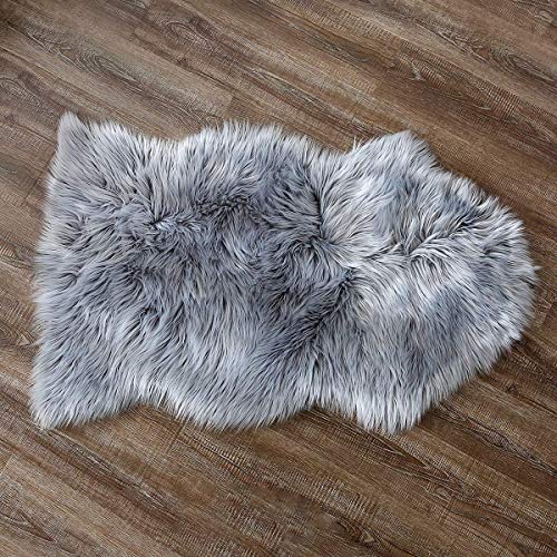 Tapete Decorativo PEEL HOME Sheepskin (Cinzento - 50x80cm) DQMEN - Tapetes - tapete decorativo, peel home, sheepskin, cinzento, 50x80cm