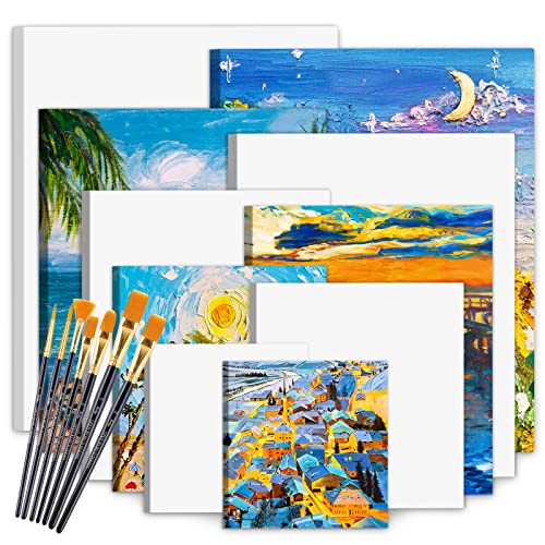 Lienzo IGUGI Iguigi para Pintar (10 Unidades) IGUGI - Materiais de arte e artesanato - 10 unidades, cartão, tinta preta, tinta branca