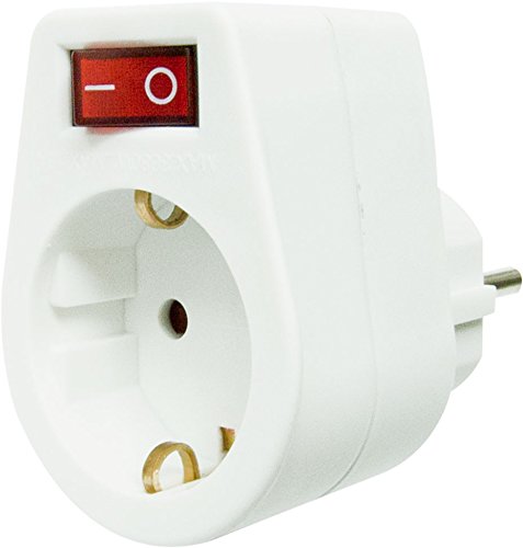 Adaptador com Tomada de Terra e Interruptor GARZA POWER Garza - Tomadas e soquetes de energia - tomada, interruptor