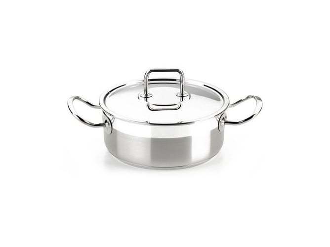 Caçarola com Tampa BRA A340353 20 cm Aço inoxidável BRA - Panelas de molho - aço inoxidável, 20 cm, fácil de limpar, 2 L