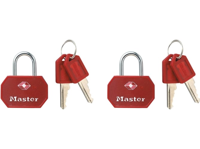 Cadeado de Viagem MASTER LOCK 4681EURTBLR Master Lock - Fechaduras e chaves - alta segurança, aço inoxidável, polipropileno, resistente à corrosão