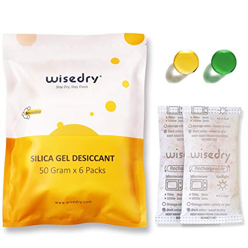 Sacos Recarregáveis WISEDRY 50G 6X Unidades Viola Technology Limited - Produtos químicos de laboratório - desidrativo, 50g, 6 unidades, branco
