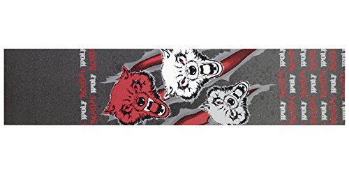 Wolf Grip Tape 16´´ Bestial Vermelho e Cinza Bestial Wolf - Recreação ao ar livre - anti-deslizante, personalizada, 16 polegadas, bestial wolf