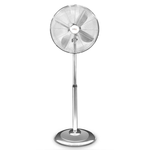 Ventoinha de Pé com Função de Arrefecimento GRIDINLUX Homely Fresh 500 gridinlux - Ventoinhas de mesa e de pedestal - função de arrefecimento, alumínio, confortável, base de paragem