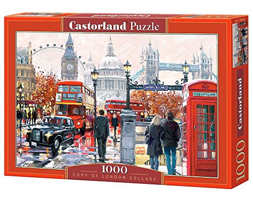 Puzzle CASTORLAND London Collage (Idade Mínima Recomendada: 8 anos - 1000 Peças) Castorland - Quebra-cabeças de encaixar - puzzle, castorland, londres, 1000 peças