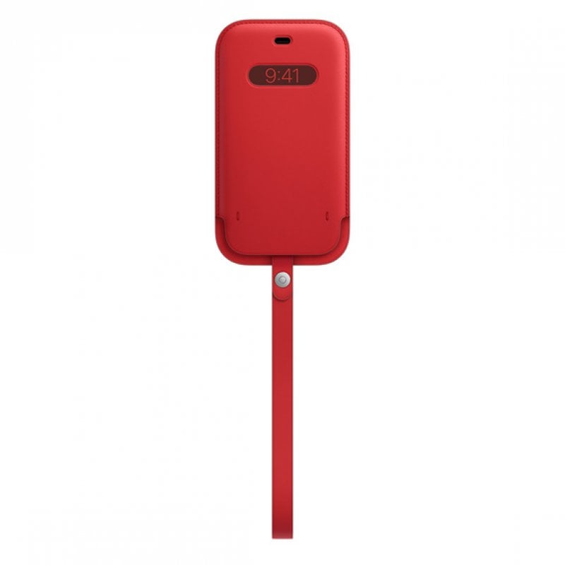 Capa APPLE iPhone 12/12 Pro Leather Vermelho Apple - Capas para telemóveis - leather, vermelho, resistente a riscos, couro