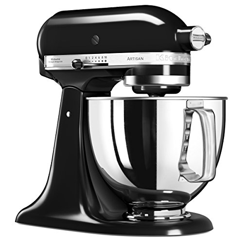 KitchenAid Ksm125Eob Robô de Cozinha Preto Inox KITCHENAID - Batedeiras e liquidificadores - preto inox, metal, 4.8 L, 10 velocidades, velocidade variável
