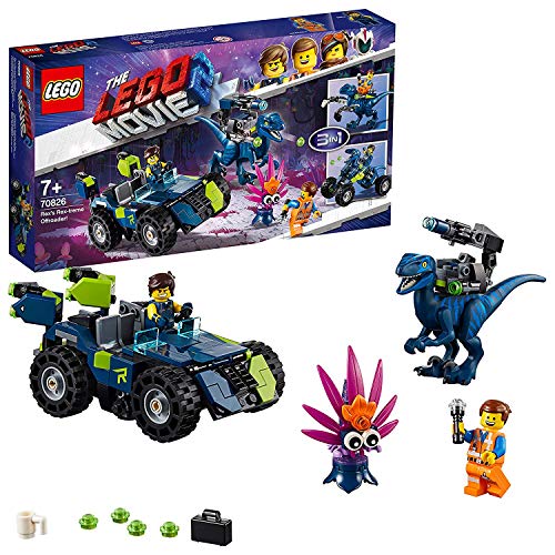 LEGO The Lego Movie 2: The Rex-4x4 (Idade Mínima Recomendada: 7 anos) LEGO - Blocos de encaixe - lego, rex-4x4, 7 anos, todo-o-terreno, disparadores, arma raptor
