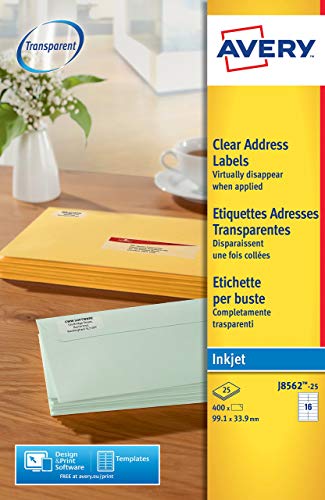Etiquetas para impressão AVERY J8562-25 MarcaAvery - Papel de impressora e copiadora - impressão, etiquetas