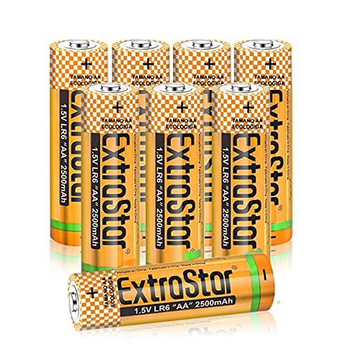 Pilhas Não Recarregáveis ALKALINE AA LR6 EXTRA STAR (8 unidades) extrastar s.l - Baterias de uso geral - alkaline, aa, lr6, extra star, 8 unidades