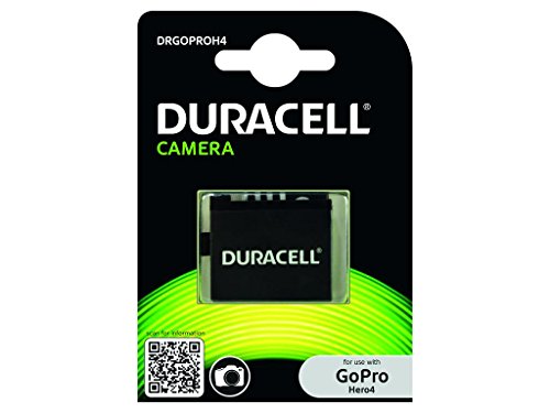 Pilhas Recarregáveis DURACELL 3.7V Li-Ion Duracell - Baterias para câmera de vídeo - 3.7V, Li-Ion, 1100mAh, GoPro Hero 4
