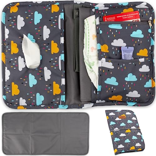 Muda Fraldas HOMYBABY (Branco e Azul) HOMYBABY - Tapetes e bandejas de muda-fraldas - branco, azul