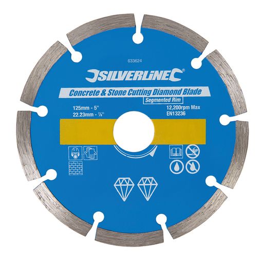 Conjunto de Discos para Cortar Pedras Silverline 633624 | Vermelho, Amarelo (Ferramentas) Silverline - Lâminas de serra - discos, cortar pedras, ferramentas