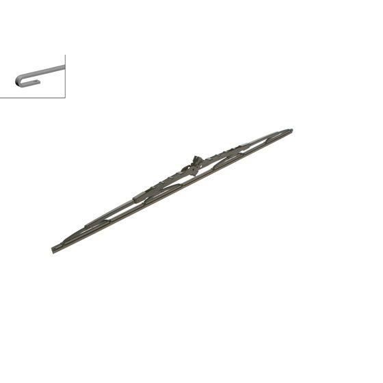 Escova Limpa-Para-Brisas BOSCH 3397007165 Bosch - Peças e acessórios para janelas de veículos automotores - preto, verde, 26 cm