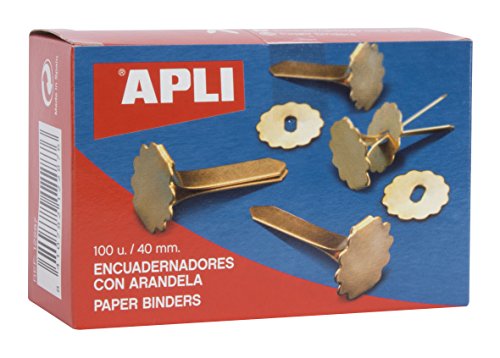 Argolas de Encadernação APLI (100 un) APLI - Prendedores de latão - argolas, encadernação, apli