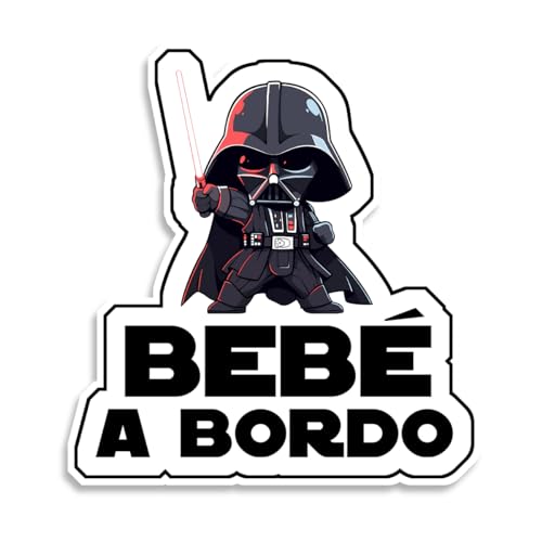 Bratikishop Pegatina Carro Baby A Bordos Bebé Vader 16 X 15 Cm Bratikishop - Materiais de arte e artesanato - brinquedo, pegatinha, carro, bebé, vader