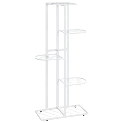 Suporte para Plantas VIDAXL 844-043 (Branco - Aço) vidaXL - Móveis de exterior - branco, aço