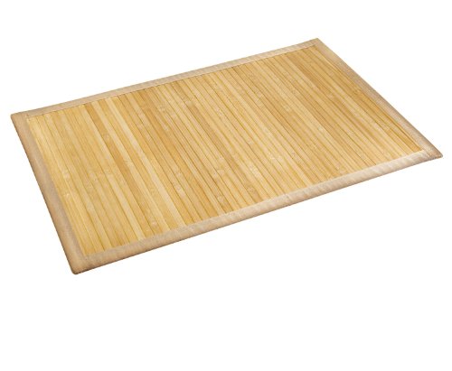 Tapete de Banho WENKO 21070100 (Bambu - 80x50cm) Wenko - Tapetes - bambu, antideslizante, 80x50cm, cor café