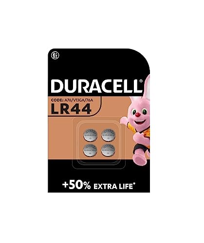 Pilhas Não Recarregáveis DURACELL LR44 (4 unidades) Duracell - Baterias de uso geral - alcalina, litio, 1.5v, 1200mah