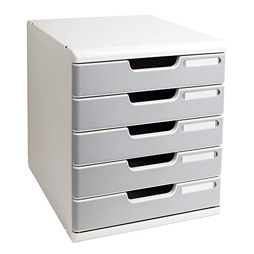 Bandejas para Impressora EXACOMPTA 301041D EXACOMPTA - Arquivos de armazenamento - 301041D, policarbonato, cinzento, 350x288x320mm