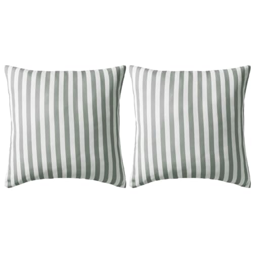 Conjunto de 2 Almofadas VidaXL para Exterior - 45 x 45 cm - Riscas vidaXL - Almofadas - exterior, 45 x 45 cm, tecido resistente, duráveis