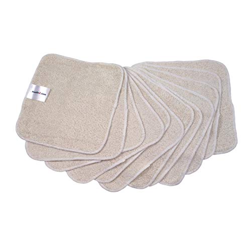 Toalhas de Bambu e Algodão Muslinz 12 Unidades MuslinZ - Banho e corpo - algodão, bambu, muslinz, ecológico, 20x20 cm