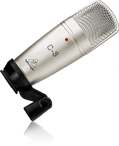 Microfone Condensador BEHRINGER C-3 (Preto) Behringer - Microfones - condensador, estúdio, polar cardioide, transdutor