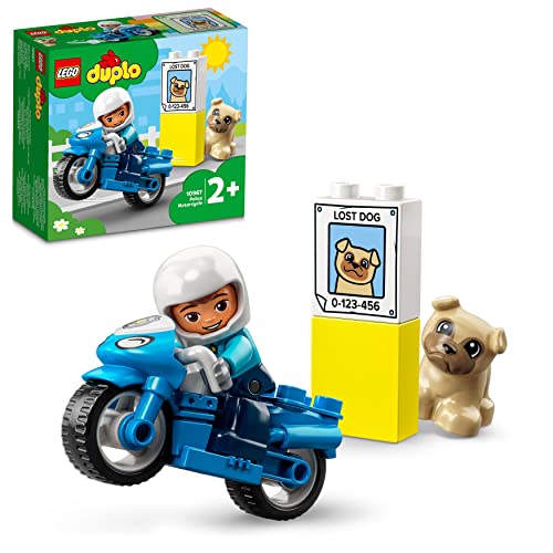 LEGO DUPLO - Motocicleta da Polícia (Idade Mínima: 2) LEGO - Blocos de encaixe - lego, duplo, motocicleta, polícia, idade mínima 2