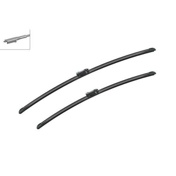 Conjunto de 2 Escovas Limpa-Para-Brisas BOSCH A213S Bosch - Peças e acessórios para janelas de veículos automotores - automático, resistente à água, 3m, preto amarelo