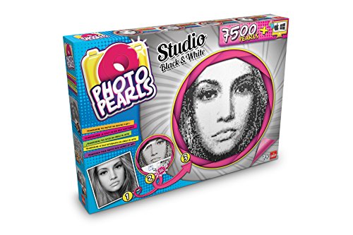 Photo Pearls 2x20 Black and White 2000 pcs Goliath - Kits de artesanato de brinquedos - 2x20, preto e branco, 2000 pcs, aplicação
