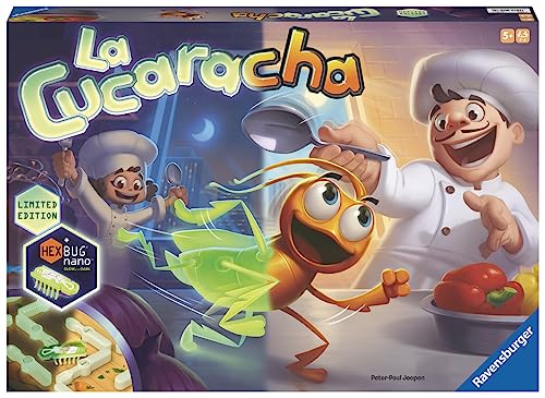 Jogo de tabuleiro RAVENSBURGER La Cucaracha Glow in the Dark (5 anos) Ravensburger - Jogos - jogo tabuleiro, 5 anos, Glow in the Dark, 2-4 jogadores