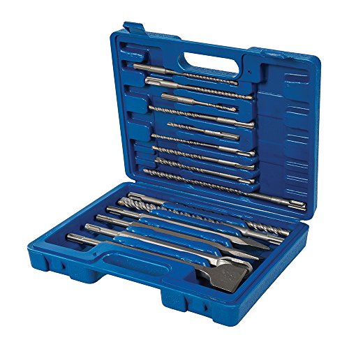 Conjunto de Brocas e Taladrar para Cimento SILVERLINE Silverline - Acessórios para brocas e parafusadeiras - aço inoxidável, 14 brocas, 18 kg