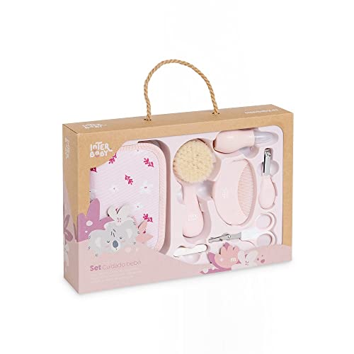 Neceser INTERBABY Koala (Rosa - Poliéster) Interbaby - Banho e corpo - pente, tesoura, cortador, aspirador