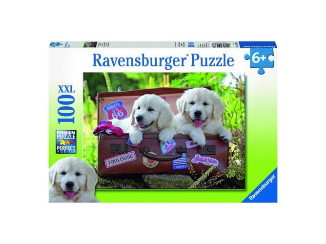 Puzzle RAVENSBURGER 10538 100 Peças Animais Ravensburger - Quebra-cabeças de encaixar - selva, pássaros, árvores, 100 peças