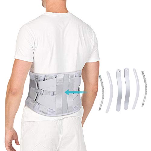 Cinto Lumbal com Fita de Alumínio Curvo 2X Yosoo Health Gear - Suportes e talas - fita de alumínio, curvo, lumbal