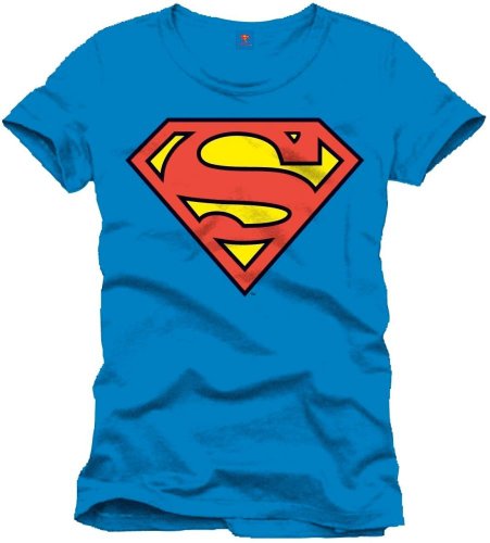 T-Shirt COTTON DIVISION Superman Azul para Homem (M) Superman - Camisas e tops - superman, azul, homem