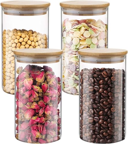 Caixa de Armazenamento YOCOLE 4 Garrafas de Cristal Redondas (1300ml) YOCOLE - Utensílios de mesa - 1300ml, vidro, redondo, 4 garrafas