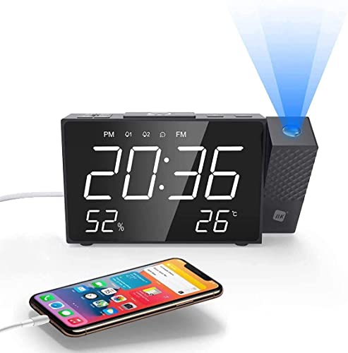 Rádio Despertador NK DIGITAL com projetor de hora e temperatura NK - Radios - rádio digital, sintonização automática, 10 memórias, modo de sono, despertador