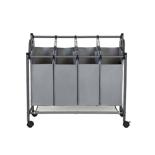 Cesto de Roupa Suja com Rodas SONGMICS | Cinzento SONGMICS - Cestos de roupa - cesto, roupa suja, rodas, cinzento