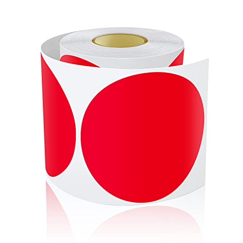 Etiquetas Autocolantes BÉABA Redondo (200 Unidades) Meida Sign - Enfeites e acabamentos - vinil, vermelho, 6 cm, resistente