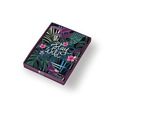 Caderno e Bloco de Notas Miquelrius Stay Wild | Azul, Amarelo (Cadernos e Blocos de Notas) Miquel Rius - Cadernos e bloco de notas - 96 páginas, design moderno, apontamentos, amarelo