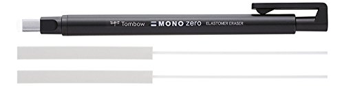 Tombow Mono Zero Preto e Cinzento (Recondicionado Como Novo) Tombow - Tinta e recargas de caneta - ponta quadrangular, traço fino, tinta pigmentada
