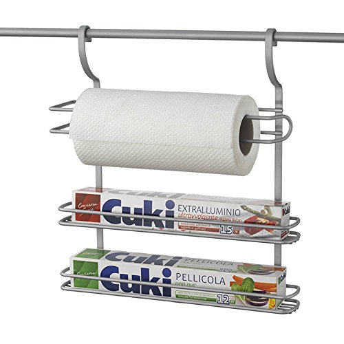 Dispensador de papel higiénico METALTEX 3 Rollos Metaltex - Acessórios de encanamento - 3 rolos, polipropileno, inox, prático