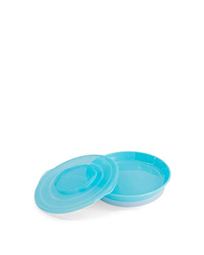 Prato TWISTSHAKE Silicone (Azul - 14.5 x 20.2 cm) Twistshake - Pratos - 430 ml, silicone, antideslizante, portátil