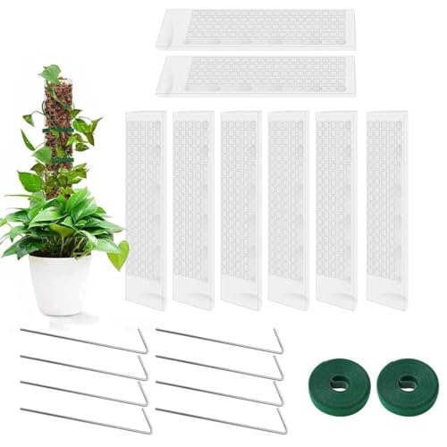 Postes de Musgo Plástico 38Cm Apilável com 8 Terra Clavijas e 2 Amarras KAHEIGN - Gaiolas e suportes para plantas - plástico, apilável, terra clavijas, amarras