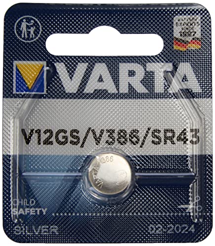 Pilhas Não Recarregáveis VARTA 38495 SR43 (V12GS) Varta - Baterias de uso geral - alcalino, botão, sr43, 1,55V