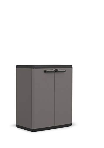 Armário de Cozinha KIS MORELLO B (Cinza - Melamina - 68x39x83cm) Kis - Armários de armazenamento e armários de bloqueio - melamina, 68x39x83cm, duas portas, moderno
