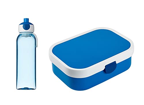 Conjunto Mepal Campus Azul (Recondicionado Sinais de Uso) MEPAL - Utensílios de mesa - 2 garrafas, vidro, 1 litro, silicone, fugas