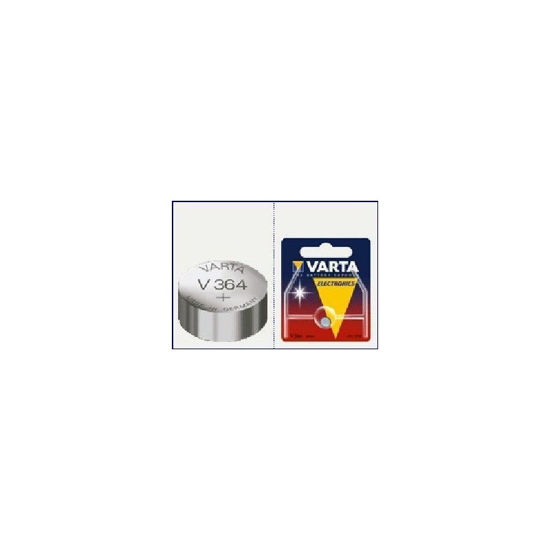 Pilha Não Recarregável VARTA V364 (1 Unidade) Varta - Baterias - alcalino, botão/moeda, 1,55V, 20 mAh