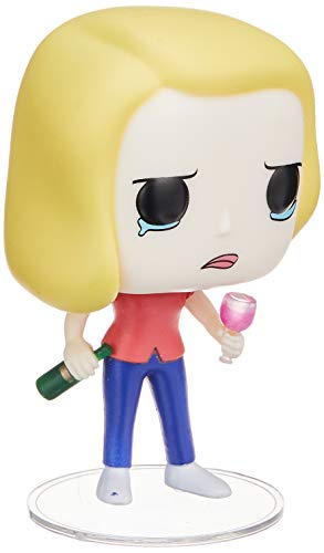 Figura FUNKO Pop! Animation: Rick&Morty - Beth W/Wine Glass Funko - Bonecos de ação e brinquedo - beth, vinil, 9 cm, sem torcão